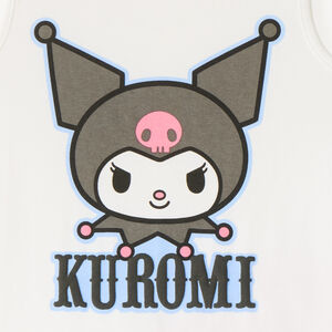 Σετ 2 τεμαχίων πιτζάμας με αμάνικο μπλουζάκι + σορτσάκι Kuromi Hello Kitty για κορίτσι 