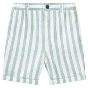Βερμούδα βαμβακερή φαντεζί ριγέ για bebe αγόρι 