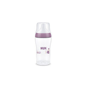 Μπιμπερό Perfect Match Pp 260ml (Σιλικ.) Temp.Control Hippo Nuk  