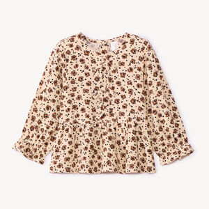 Tunique manches longues imprimé fleurs pour bébé fille  Main Tunique manches longues imprimé fleurs pour bébé fille