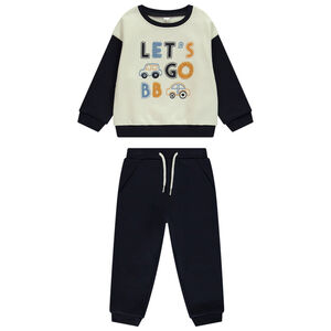Ensemble jogging molleton effet color block pour bébé garçon  Main Ensemble jogging molleton effet color block pour bébé garçon