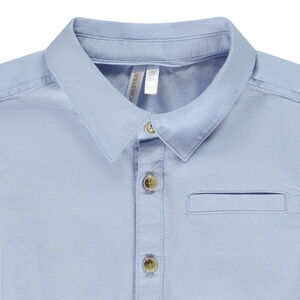 Πουκάμισο κοντομάνικο μονόχρωμο για μωρό αγόρι 