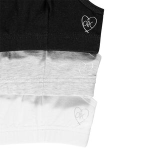 Σετ από 3 μονόχρωμες σουτιέν για κορίτσι 