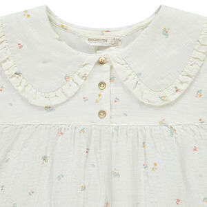 Τουνίκ με μακριά μανίκια και σχέδιο λουλουδιών για κορίτσι 