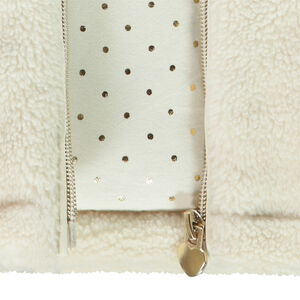 Γιλέκο χωρίς μανίκια από συνθετική γούνα με κουκούλες για κορίτσι 