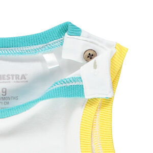 Σετ με αμάνικο μπλουζάκι σχέδιο πίθηκος και βερμούδα  