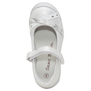 Μεταλλιζέ παπουτσάκια με λουράκια και διακοσμητικά πριτσίνια 