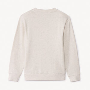 Φούτερ από molleton gratté μονόχρωμο για αγόρι 