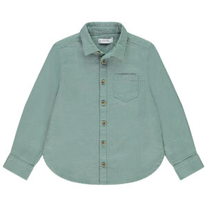 Πουκάμισο μακρυμάνικο με εφέ κηρήθρας για αγόρι 