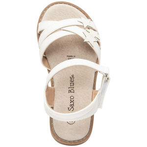 Σανδάλια λευκά με παρμένα αστέρια για κορίτσι 