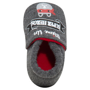 Χαμηλά παντοφλάκια με στάμπα αρκουδάκι με μάσκα 