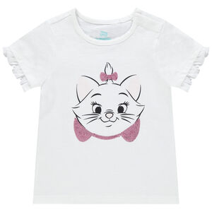 T-shirt κοντομάνικο σχέδιο Marie με παγιέτες Disney 