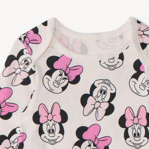 Σετ 3 μακρυμάνικα bodies Minnie Disney για μωρό κορίτσι με διαφορετικά ανοίγματα ανάλογα με την ηλικία 
