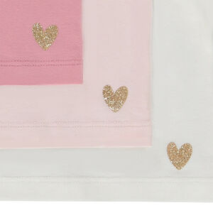 Σετ από 3 t-shirts από jersey μονόχρωμο για bebe κορίτσι 