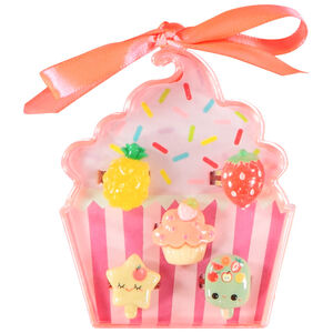 Σετ από 5 φανταστικά δαχτυλίδια + κουτί cupcake κορίτσι 