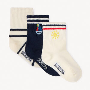 Σετ 3 ζευγαριών κάλτσες μεθαλάσσινα σχέδια για αγοράκι. 