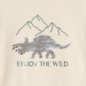 Μπλούζα μακρυμάνικη jersey με μαγικές παγιέτες για αγόρι 