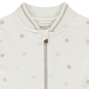 Ζακέτα από φούτερ με σχέδιο κοχύλια για κορίτσι 