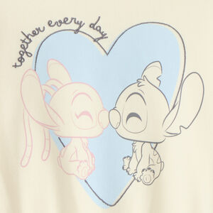Φούτερ oversized για κορίτσια με στάμπα Stitch και Angel της Disney 