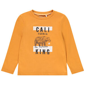 T-shirt μακρυμάνικο βαμβακερό κίτρινο για αγόρι Main T-shirt μακρυμάνικο βαμβακερό κίτρινο για αγόρι