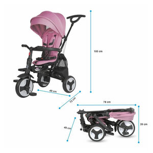 Τρίκυκλο Ποδηλατάκι Αναδιπλούμενο Coccole Spectra Plus Orchid Violet 