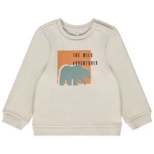 Φούτερ από molleton με φαντεζί print για bebe αγόρι 