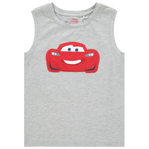 Αμάνικο μπλουζάκι με broderie Cars Disney Main Αμάνικο μπλουζάκι με broderie Cars Disney