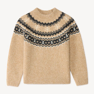 Pull garçon en tricot jacquard 