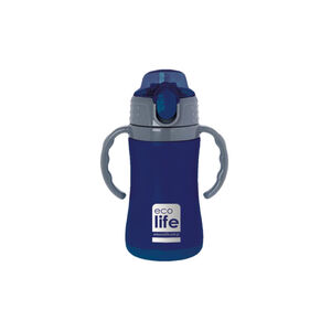 Πλαστικό Παγούρι Kids Thermos σε Μπλε χρώμα 300ml Ecolife  