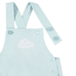 Σετ μπλούζα κοντομάνικη και σαλόπετα μπλε από βαμβάκι 