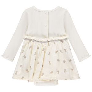 Φόρεμα body effet 2-σε-1 με σχέδιο αρκουδάκια για bebe κορίτσι 