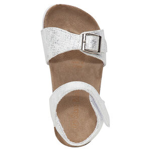 Ιριδίζοντα πέδιλα με διπλή σόλα και όψη φελλού 