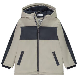 Πάρκα από καουτσούκ με επένδυση και εφέ color block για αγόρι 