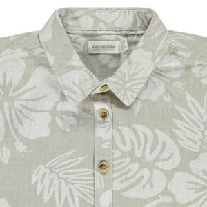 Πουκάμισο κοντομάνικο με τροπικό σχέδιο για αγόρι 
