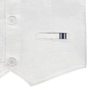 Γιλέκο σερβιτόρου βαμβακερό armuré με τσέπες για αγόρι 