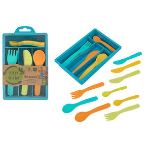 Σετ Μαχαιροπιρουνα Απο Βιοπλαστικο 16 Τεμαχιων 