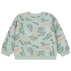 Φούτερ oversize με φαντεζί σχέδιο για bebe αγόρι 