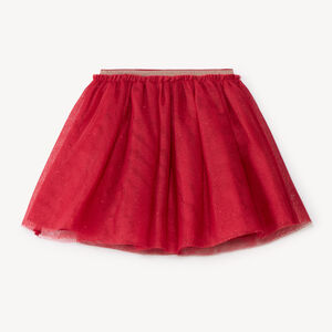 Jupe courte fille en tulle à paillettes 