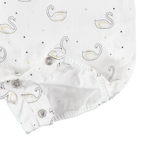 Σαλοπέτα κοντή με εκτύπωση κύκνων σε όλη την επιφάνεια 