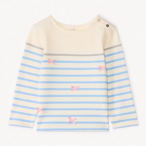 Μαρινιέρα με μακριά μανίκια από φλις με κόμπο από σατέν για κορίτσι μωρό 