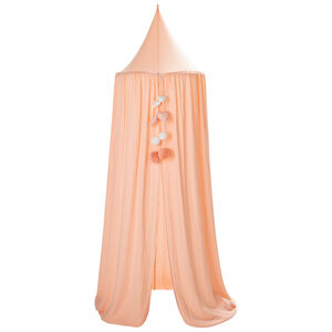 Ciel de lit en gaze de coton - Rose Main Ciel de lit en gaze de coton - Rose