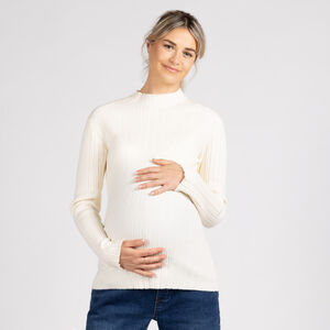 Πλεκτό πουλόβερ κάλτσας με ψηλό γιακά για γυναίκες 