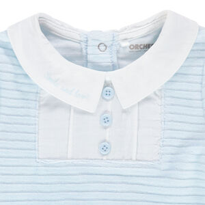 Φορμάκι κοτλέ βελουτέ με κουμπιά φαντεζί για bebe αγόρι 