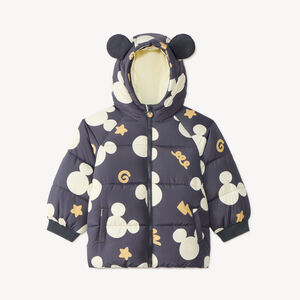 Μπωφόρ αγοριού με κουκούλα Mickey Disney, επενδεδυμένο με μικροπολάρ. 