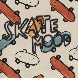 Φούτερ oversize με σχέδιο skates για bebe αγόρι 