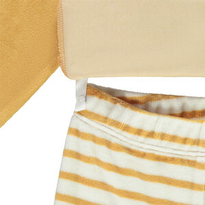 Pyjama 2 pièces en velours lion ludique pour bébé garçon avec finitions différentes selon l'âge 