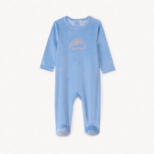 Ενιαίο βρεφικό υπνόσακος από βελούδο με σχέδιο για αγόρι. 