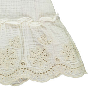 Τουνίκ με μακριά μανίκια από κεντημένο τετράγωνο για μωρό κορίτσι 