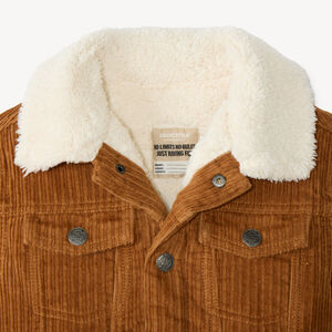 Veste garçon en velours côtelé doublée sherpa 