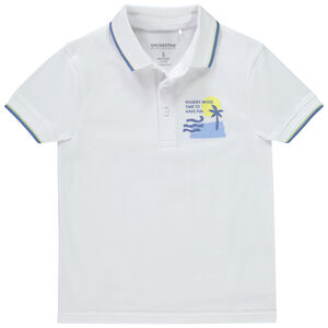 Πόλο κοντομάνικο με σχέδιο Μύκονος για αγόρι 